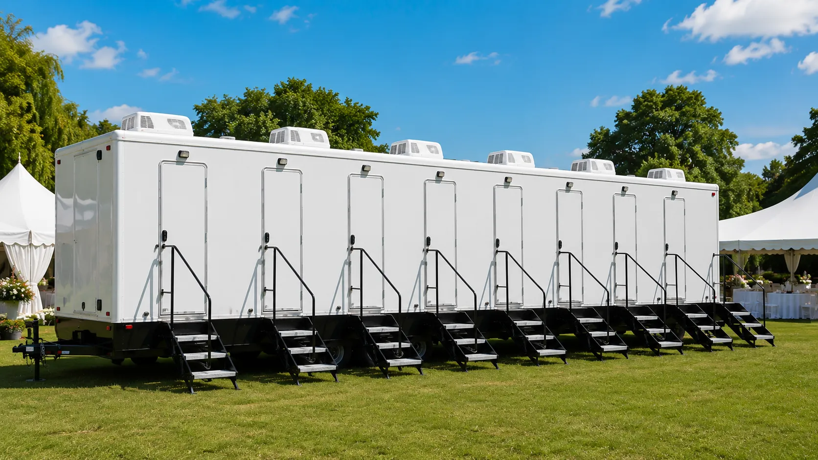 8 Stall Restroom Trailer in Ellicott City, MD